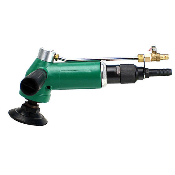 free shipping 100 degree water injection type pneumatic polishing machine water air polisher grinder polishing tool for stone marble