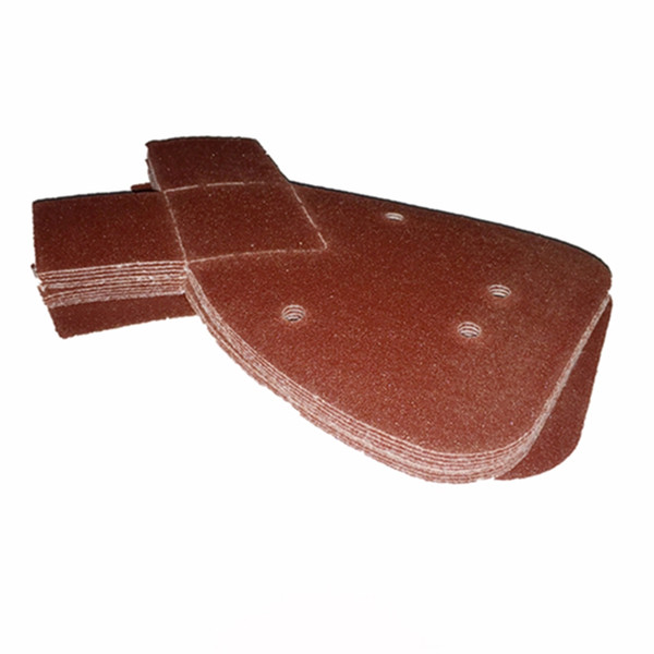 4 holes Abrasive Sanding Discs Flocking Sandpaper Dustless hook and loop sanding Hand Tools 40 60 80 100 120 180 240 320 400 600 800 Grit