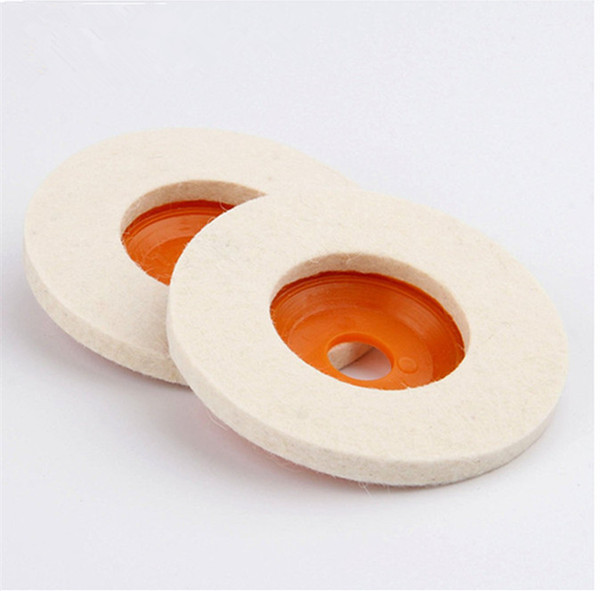 100%wool hard mirror polishing wool felt wheel with Plastic substrate