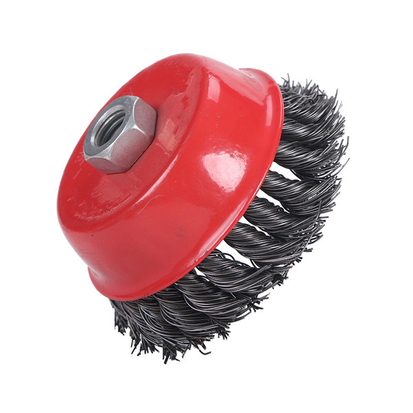 Swimming pool brush for wood wire Cup Brushes