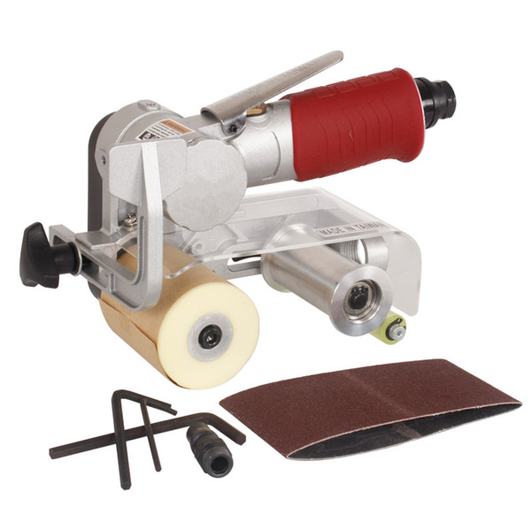 portable pneumatic sand belt machine 60X260mm air sanding polishing machine tank drawing machine air sander wind grinding tool