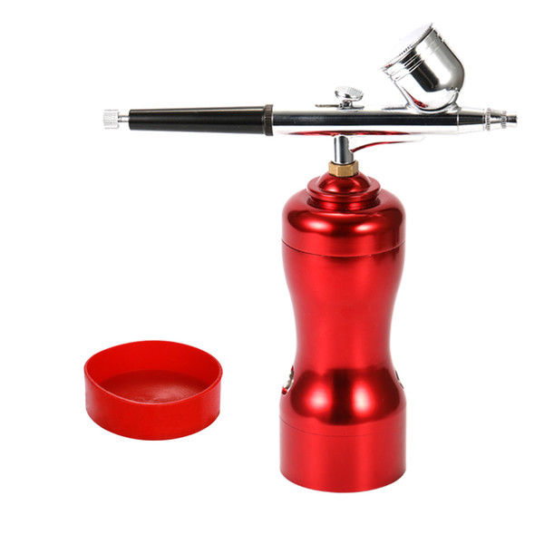 Mini Portable Beautiful Airbrush Set Small Spray Pump Pen Set Air Compressor Kit for Art Painting Tattoo Craft Cake Spray Model