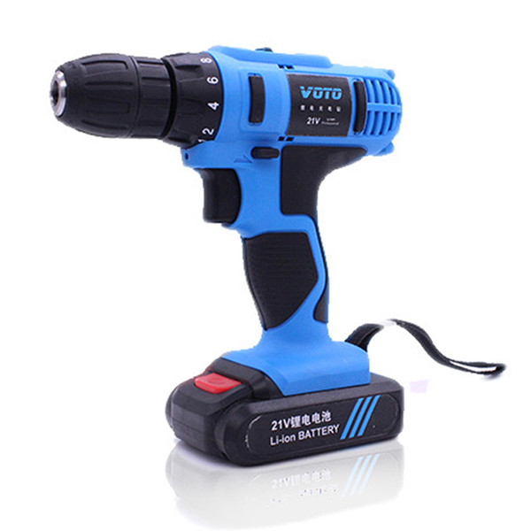 Rechargeable Electric Mini Cordless Drill Electric Drill 12V 16.8V 21V Screwdriver Set Power Tools Household Woodworking Tools