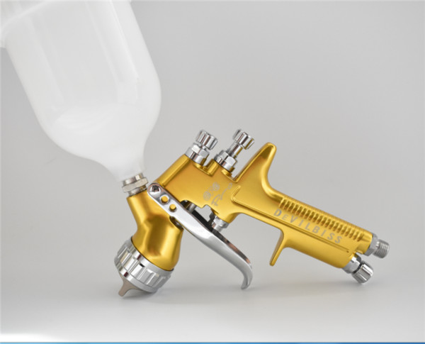 GFG Pro Spray Gun HVLP 1.3mm Noozle 600ml Cup Gravity /paint spray gun /sprayer gun/air tools/for car face paint