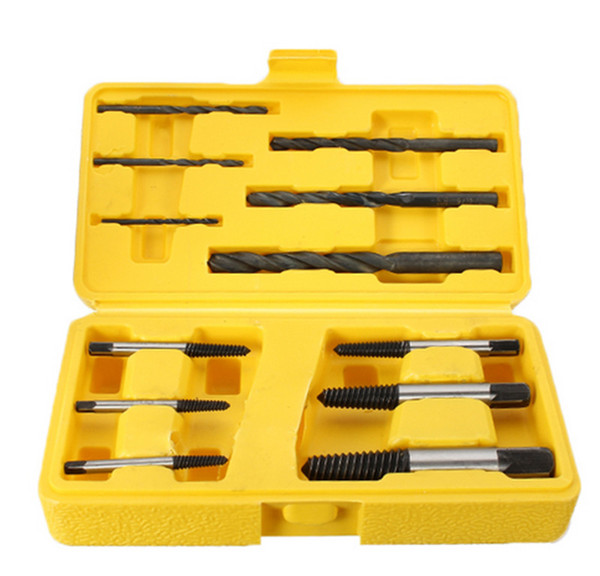 12pcs/Set New Broken Screw & Stud Extractor Set Puller Out Remover Tool Bit Drills Best Promotion