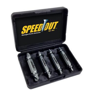 4pc/set Speed Out Core Drill bit Damaged Screw Extractor Remover Drill For Removing Any stripped screw