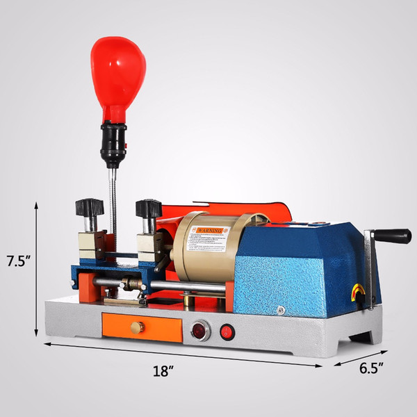 Automatic Key Cutting Drill Machine locksmiths 598B Horizontal Key Duplicating Machine key duplicator cutting machine with Hand Brush