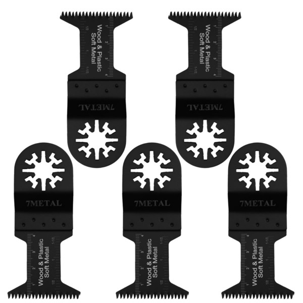 5pcs 44mm Fast Cut Oscillating Multi Tool Wood&Plastic Saw Blades for Makita Milwaukee Bosch Ridgid Ryobi SKIL Fein