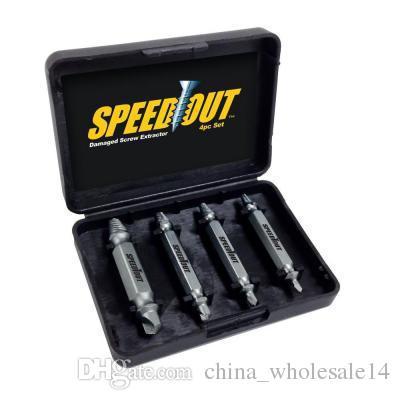 4pc/set Speed Out Core Drill bit Damaged Screw Extractor Remover Drill For Removing Any stripped screw