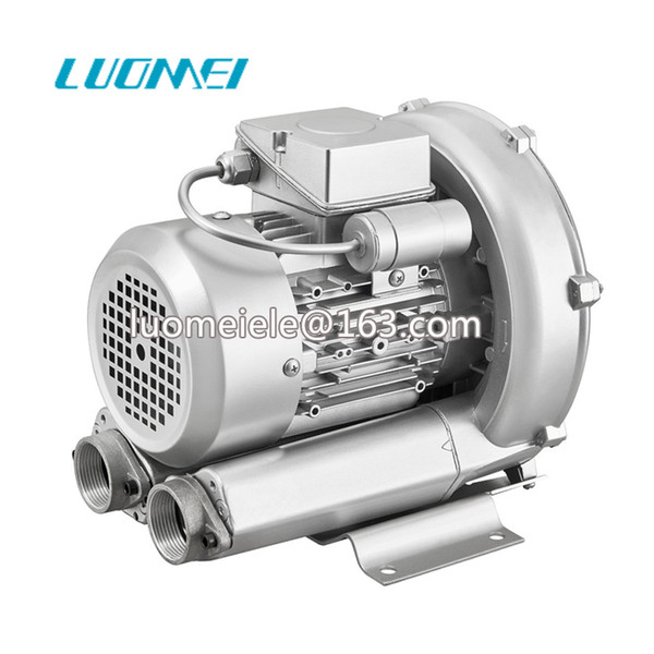 0.37KW 0.5HP 1 Phase 220V Vortex Gas Pump High Pressure Air Blower Ring Blower