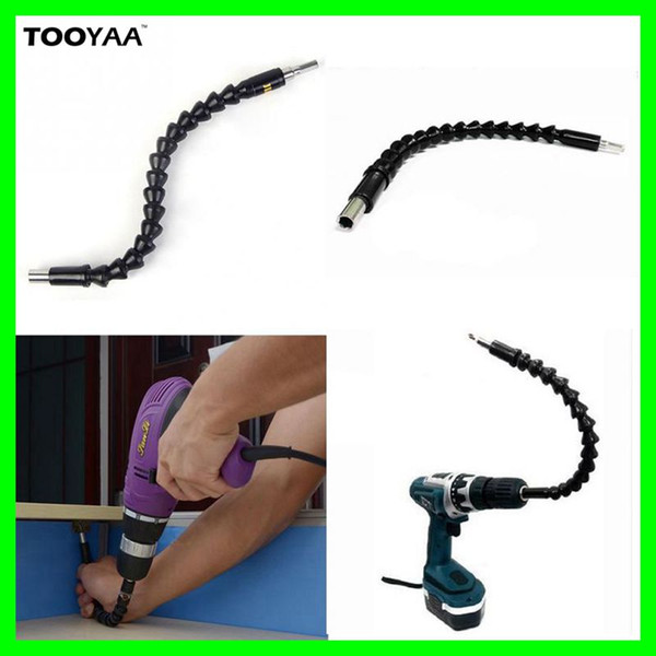 295MM Flexible Shaft Bits Extention Screwdriver Bit Holder Black Screwdriver Electrodrill Connector Link Electrical Drills Connecting Tools