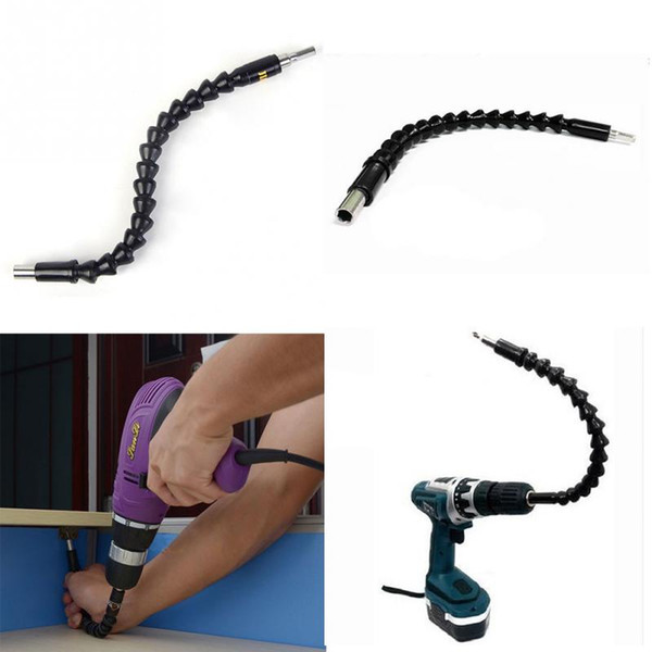 New 1Pc Black 295mm Flexible Shaft Bits Extention Screwdriver Bit Holder Connect Link For Electronics Drill