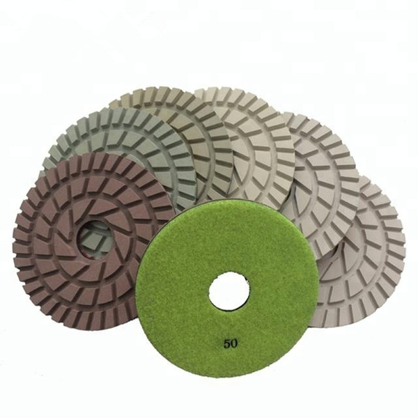 10 Pieces/set 7 Inch D180mm Dry Polishing Pads 7mm Thickness Grinding Disc Resin Pads for Concrete and Terrazzo Floor