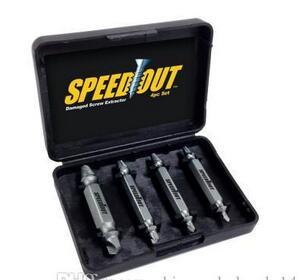 4pc/set Speed Out Core Drill bit Damaged Screw Extractor Remover Drill For Removing Any stripped screw