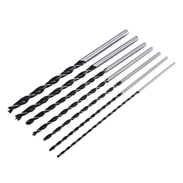 7pcs 300mm Extra Long High-carbon Steel Three Point Wood Drill