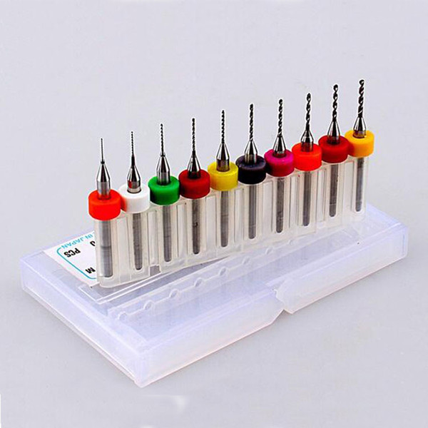 Free Shipping PCB circuit board drill fixed shank drill carbide smaller bits engraving drill bit 0.1-1.0mm Print Mini CNC Woodworking Tool