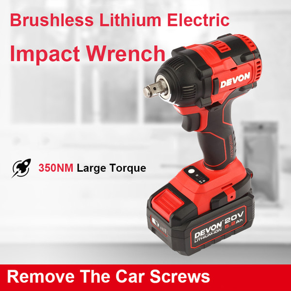 Rechargeable lithium electric impact wrench brushless electric air gun rack auto repair multi-function 20V impact wrench