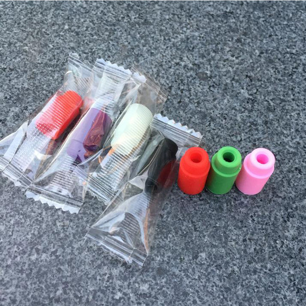 2016 Silicone Mouthpiece Cover Drip Tip Disposable Colorful Silicon Test Tips Tester Cap Individually Pack for kanger