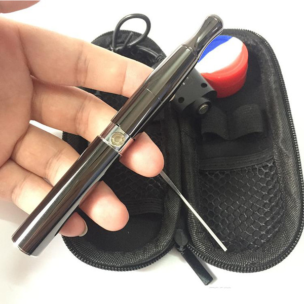 Tool Wax Puffco Vape Pen Vaporizer Kit with Metal Flat Hard Case Dual Ceramic Quartz Coil Wax Dry Herb Burning Device Ego Wax Smoking