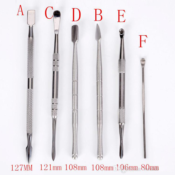 Stainless steel e cigarette dabber tool titanium dab nail for wax dry herb glass ago g5 vgo skillet atomizer vaporizer ce3 pen