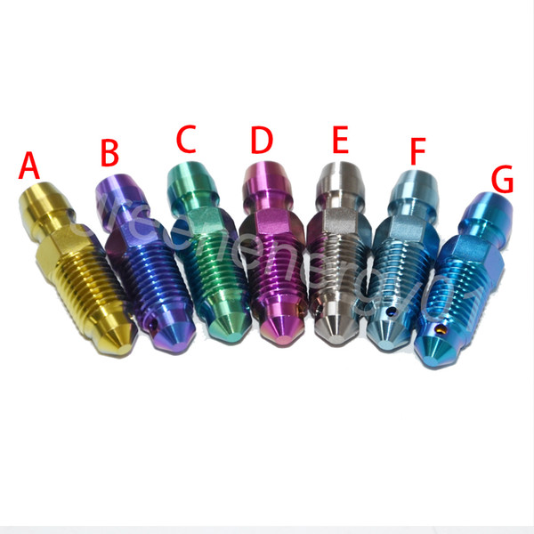 M8 Motorcycle Calipers Tubing Ti Bolt Titanium Oil Release Motor Bike Hexagon Hollow Flange Head Ti Screws Ti Fastener 2PCS