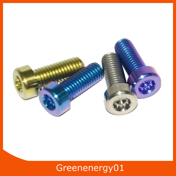 Colorful Titanium Bicycle Screws Bolts 20 pcs M8X20mm Round head inside plum screw Titanium Round Screws