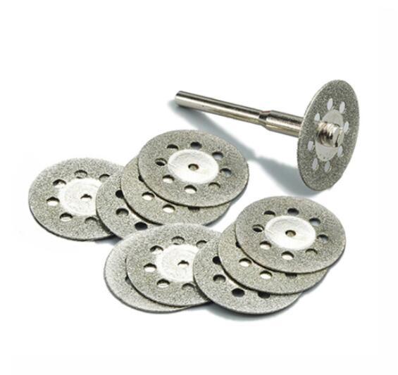 10Pcs/set 22mm Diamond Cutting Discs Tool for Cutting Stone Cut Disc Abrasives Cutting Dremel Rotary Tool Accessories