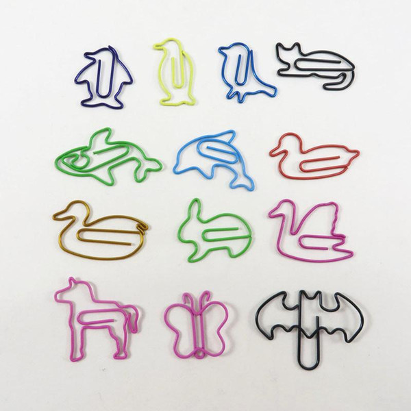 Animal Shapes Clips Multi Colour Flamingo Shape Paper Clip Cartoon Cute Bookmarks For Students Metal Material School Stationery 0 2zq ii