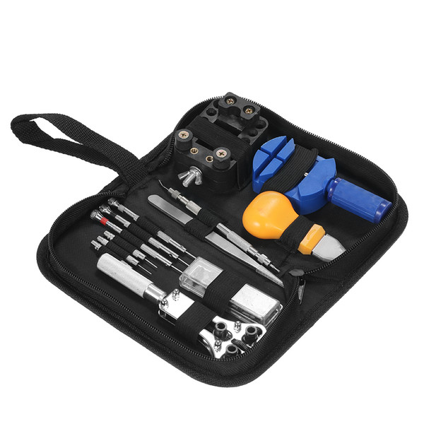 Professional 13PCS Watch Repair Tool Kit Case Opener Band Link Remover Screwdrivers Watchmaker Tool Set Tweezer Watchmaker Dedicated Device