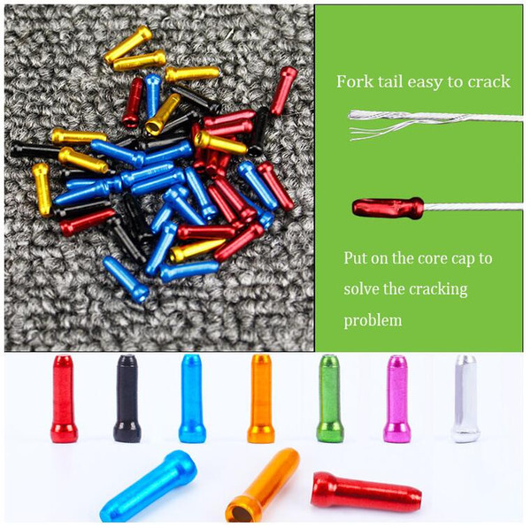 Cycling Bike Brake Cable Tips Crimps - MTB Road Bike Brake Cable End - Shift Cable Core Cap Wire Ferrules Bicycle Accessory