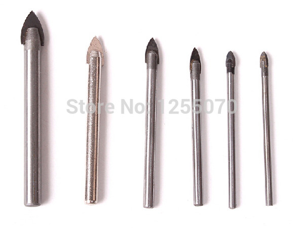 6PCS Glass Tile Cement Triangle With Electronic Drill Head Triangle Drill Bit Size 10mm 8mm 6mm 5mm 4mm 3mm order<$18no track