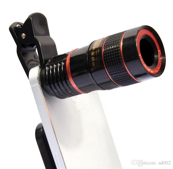 Long Focus Zoom Camera Lens Far Away High Definition Dark Angle Unniversal Optical Mobile Phone Len External With Eight Times Mirror 9gf ii