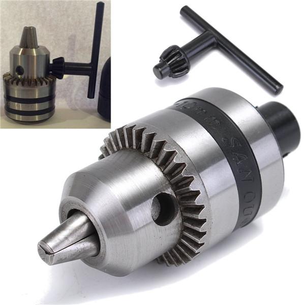 Mini 1.5-10mm Electric Drill Chuck with 5mm Steel Shaft Mount B12 Inner Hole Chuck Adapter