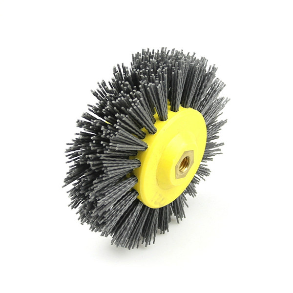 150*40mm * M14 Nylon Abrasive Wire Polishing Brush Wheel for Wood Furniture Stone Antiquing Grinding