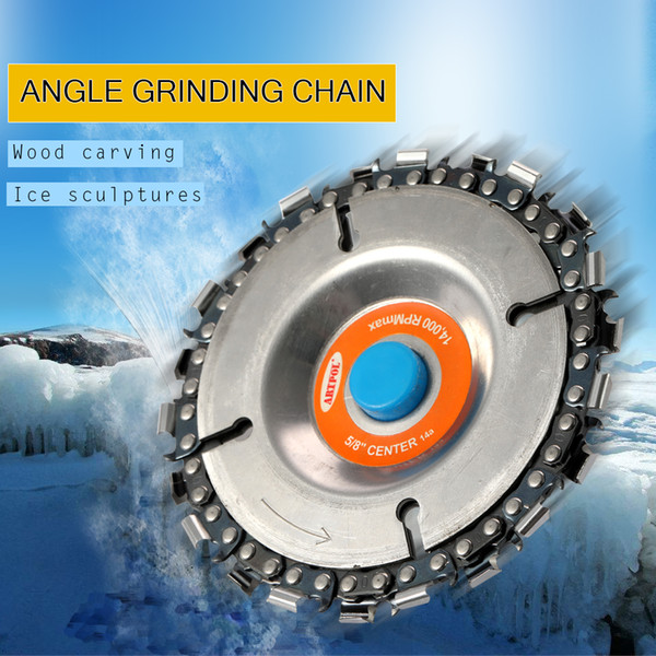 4 Inch Grinder Disc and Chain 22 Tooth Fine Cut Chain Set for 100/115 Angle Grinders Power Tool Accessories