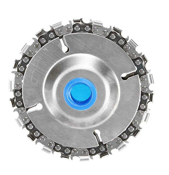 4 Inch Grinder Disc Circular Saw Blade and Chain 22 Tooth Fine Cutting Tools for Angle Grinder Finish Cutting Engraving of Wood