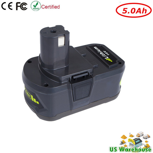 New 18V 5.0Ah Lithium Battery for Ryobi 18-Volt ONE+Cordless Drill Power Tool Battery P102 P105 P107 P108 P200 P2000 P2002 P201 P203 P204