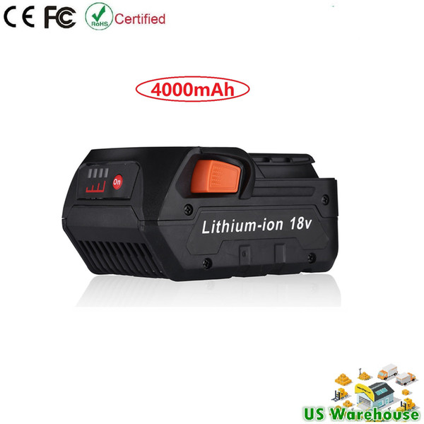 Battery for RIDGID 18V Cordless Power Tools R840087 R840085 R840083 18V 4.0Ah Lithium-Ion Replacement Battery