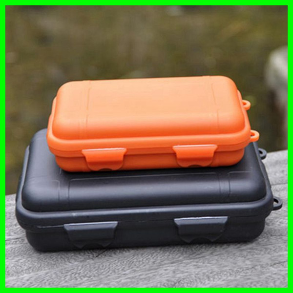 2 Size Outdoor Gear Shockproof EDC Box Outdoor Survival Storage Case Plastic Waterproof Container Travelling Kit for Camping Hiking Fishing