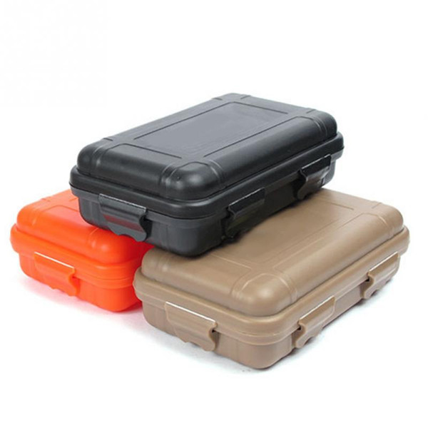 New arrive S/L Size Outdoor Plastic Waterproof Airtight Survival Case Container Camping Outdoor Travel Storage Box Hot sale