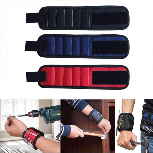 Magnetic Wristband Pocket Tool Belt Pouch Bag Screws Holder Holding Tools Magnetic bracelets Practical strong Chuck wrist Toolkit