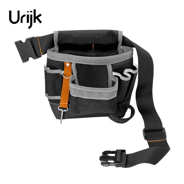 Urijk 600D Oxford Tool Bag Belt Waist Bag Pouch Waist Pocket Outdoor Work Hand Tools Hardware Storage Electrician Gardening Tool