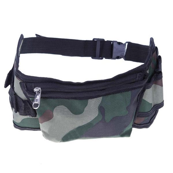 Multifunctional Tool Bag Electrician Tools Kit Camouflage Canvas Waist Bag Tool Storage Bag Organizer