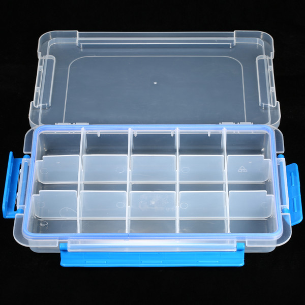 Multiple Compartments Slot Storage Box Hardware Box Organizer Jewelry Tools Electronic Components Container Fishing Tackle Box