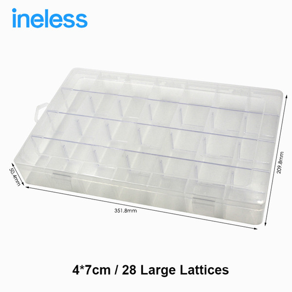 28 Household Multi Tiered Tool Box Water Proof Engineering Plastic Toolbox for Electronic Components SMD SMT Screw Storage Case