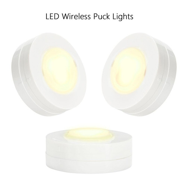 Bright Round Home Bedroom Wardrobe Light 6 Pack LED Puck Under Cabinet Closet Lights Remote Controlled High Quality