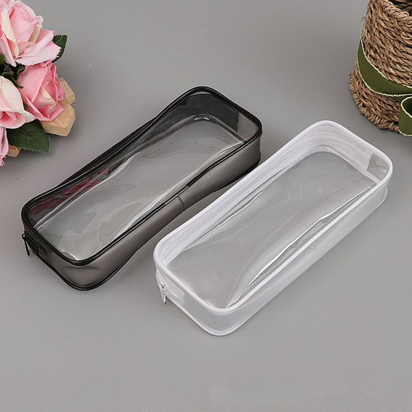 Transparent Pencil Case Stationery Bags Creative Fashion Pvc Pencil Bag School Pencil Box fast shapping jc-021