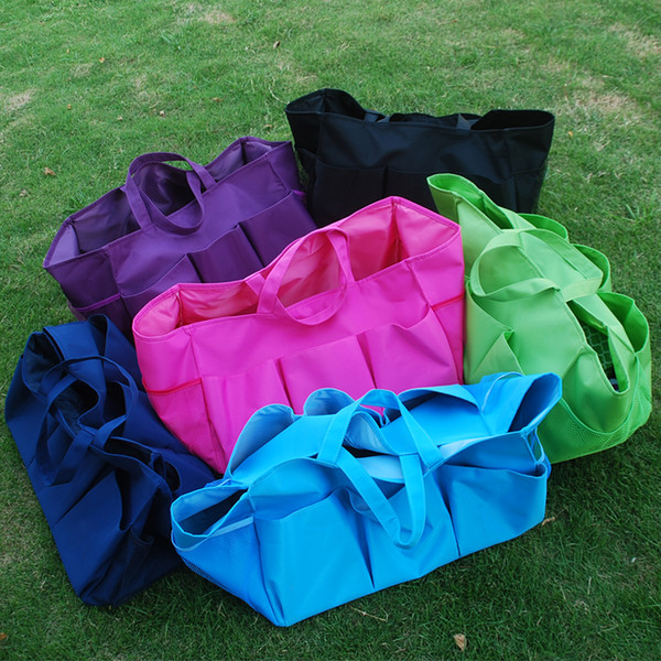 Large Size Solid Color Garden Pocket Flower Pot Bag Tool Hanging Tote Utility Tote in 6 Colors DOM106307