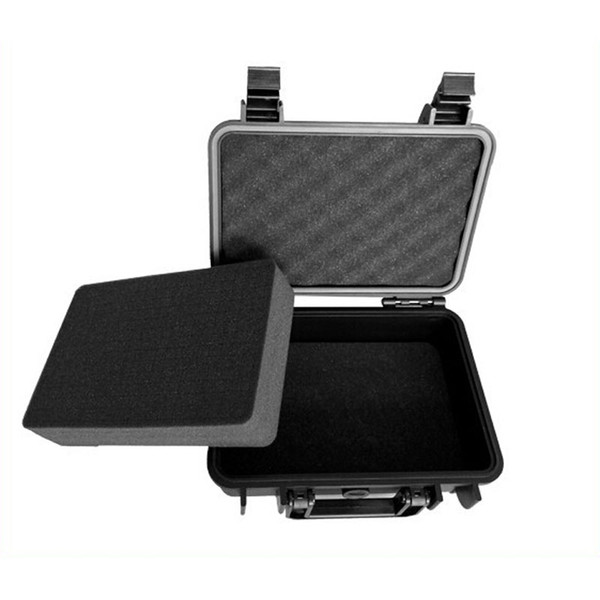 Wholesale- hard case Waterproof with foam for Camera Video Equipment Carrying Case Black ABS Plastic sealed safety portable tool box,DJ9006