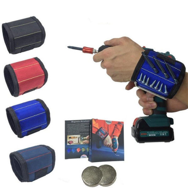 Tool Bag Magnetic wristband strong magnetic tool wrist with magnet picker hand strap with super strong magnet wristband T8I039